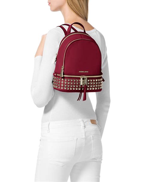 michael kors red bag|michael kors backpack red.